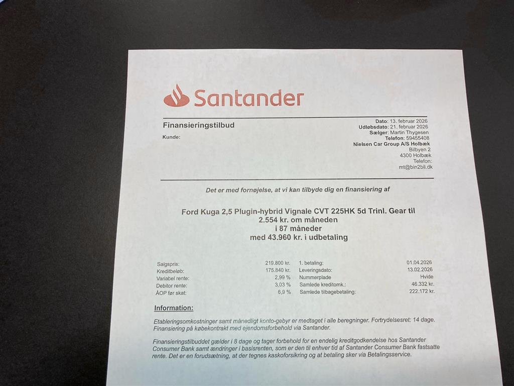 Ford Kuga Vignale billede 6