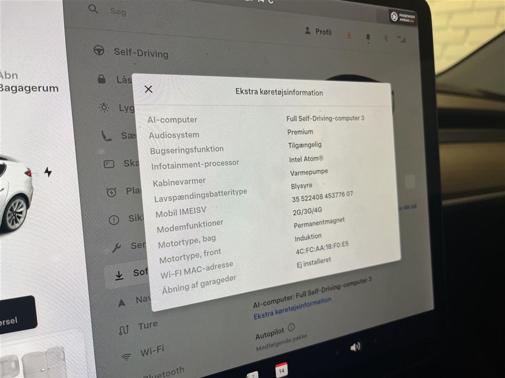 Tesla Model 3 Long Range billede 10