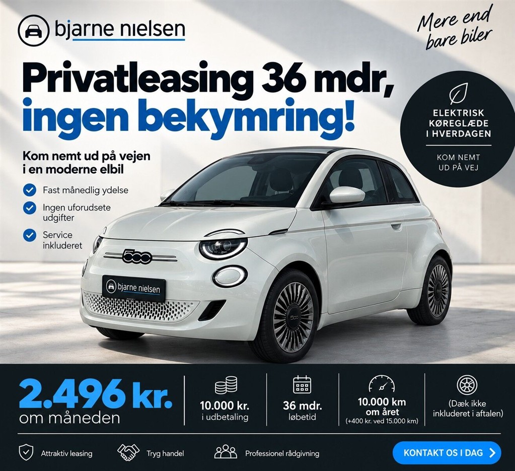 Fiat 500e Icon billede 3