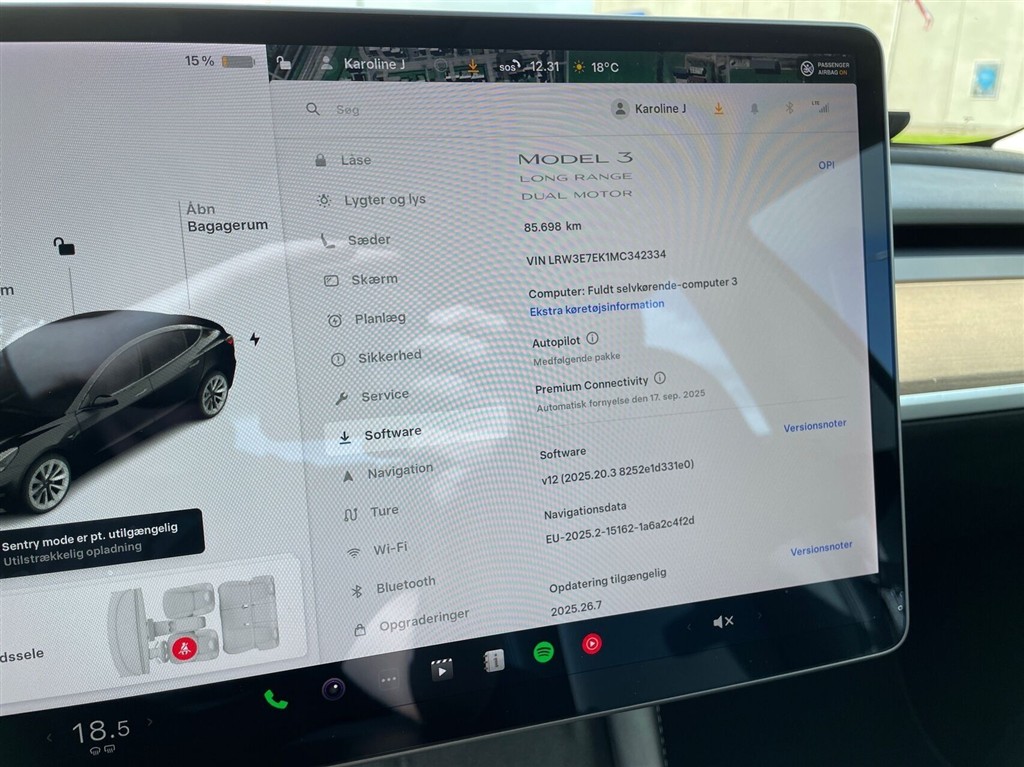 Tesla Model 3 Standard Range Plus billede 23